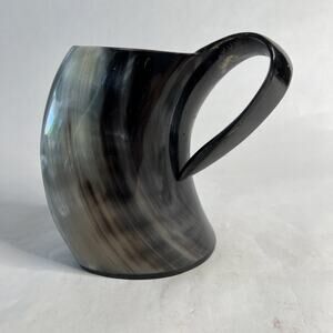 Viking Drinking Horn Mug – Faux Bone Plastic-horn tankard-Barware-Man Cave